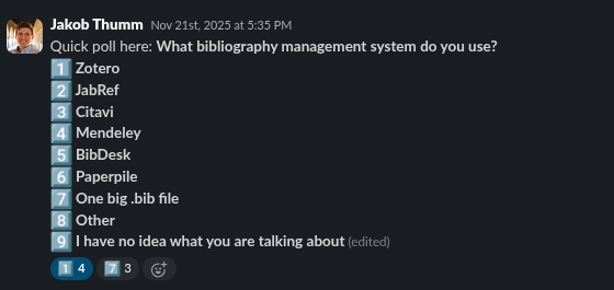 Bibliography Management